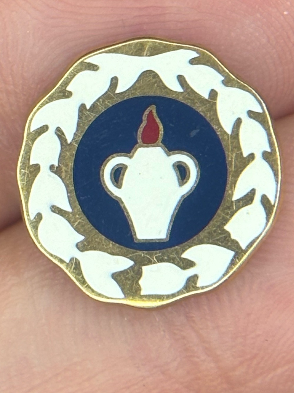 Vintage Gideons International 1/20 10K Gold Filled Enamel Pin